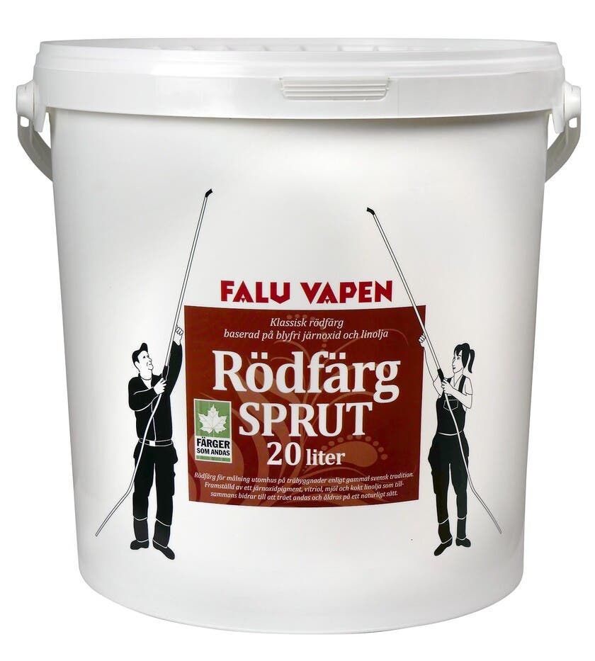 Rödfärg Sprutkvalitet