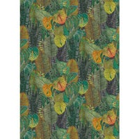 Tropical Mural, grön tapet