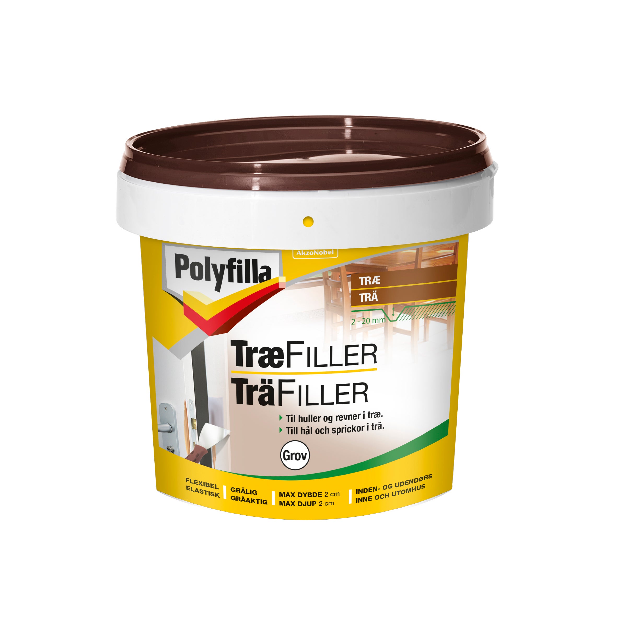 Spackel Träfiller Grov