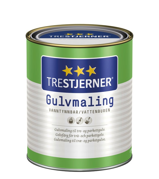 TRESTJERNER Golvfärg Halvblank