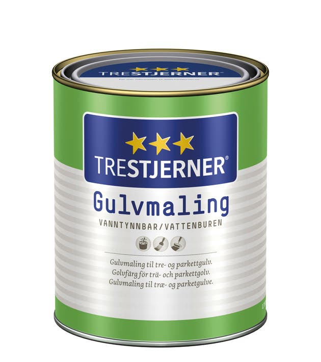 TRESTJERNER Golvfärg Halvblank