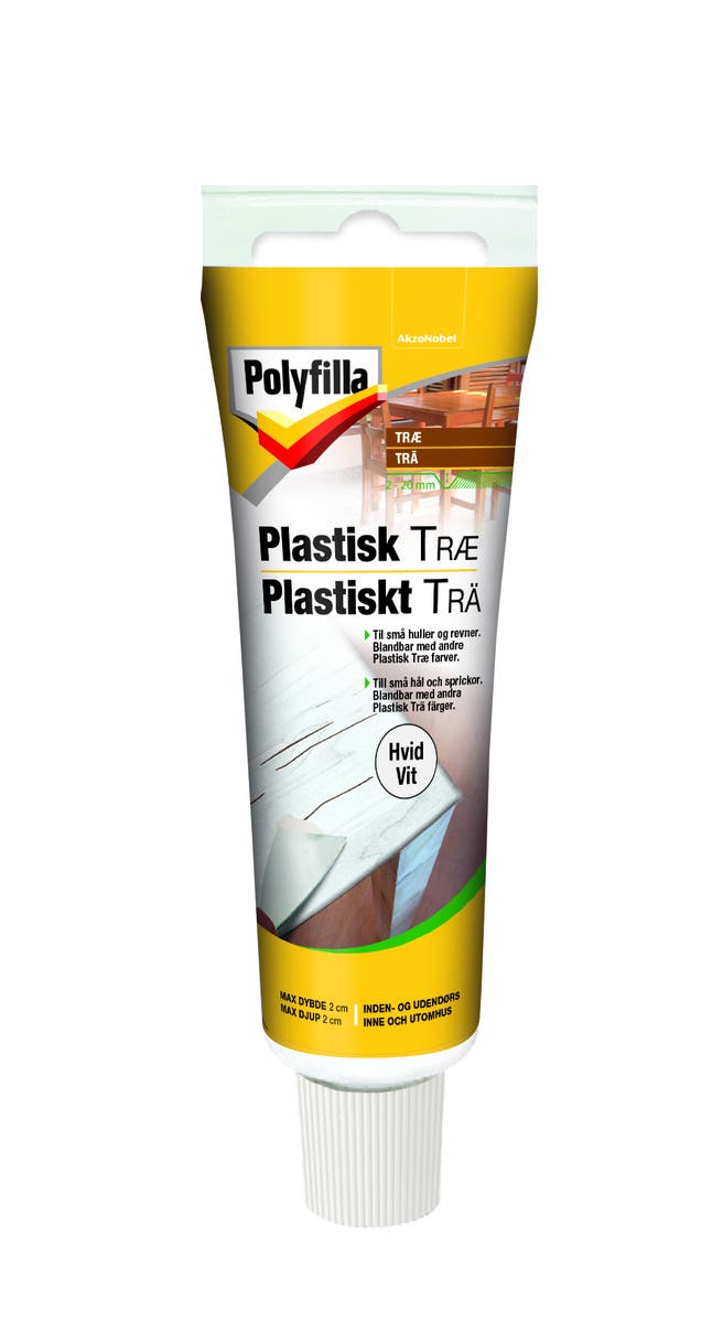 Plastiskt Trä Vit