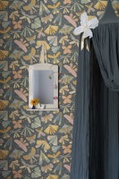 Flyga, mörkblå tapet