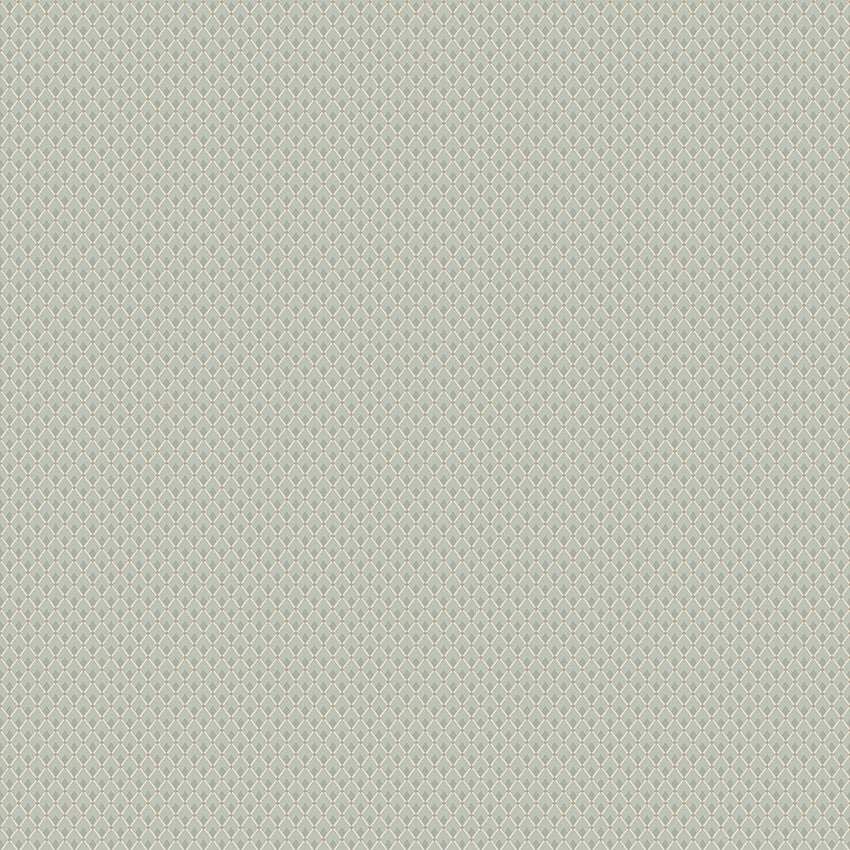 Fredrika, grön och beige tapet