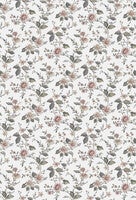 Marion's Mural blommig med benvit botten