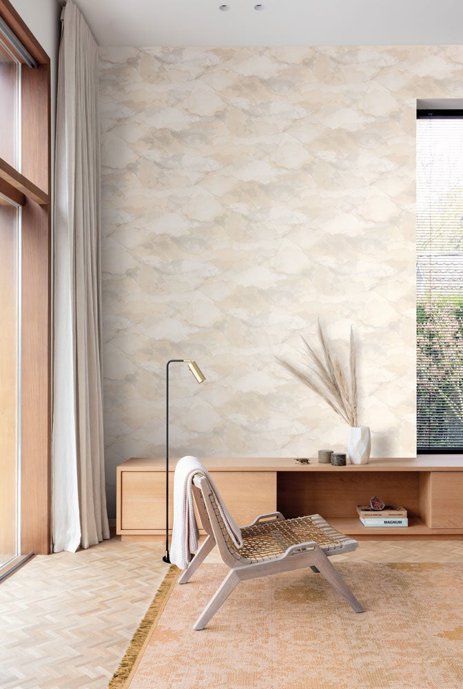 Cloud linen, tapet i beige