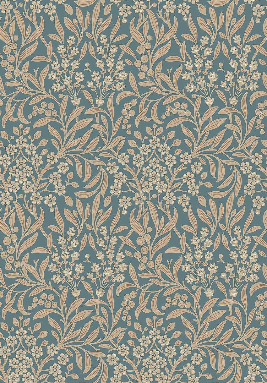 Kryddhyllan, blå tapet